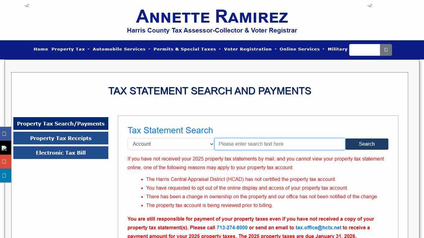 Harris County Tax Office